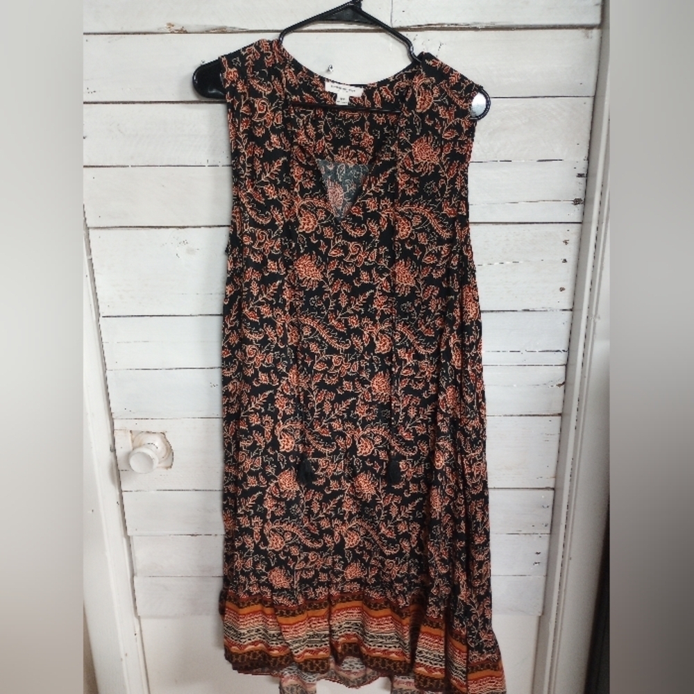 BeachLunchLounge Shift Dress Medium Sleeveless Knee Length Tunic Beach Coastal